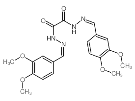 Ethanedioic acid,1,2-bis[2-[(3,4-dimethoxyphenyl)methylene]hydrazide] structure