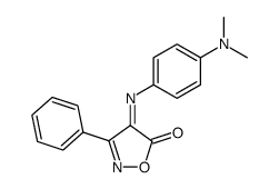 4-(4-dimethylamino-phenylimino)-3-phenyl-4H-isoxazol-5-one结构式