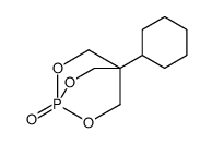 4-cyclohexyl-2,6,7-trioxa-1λ5-phosphabicyclo[2.2.2]octane 1-oxide结构式