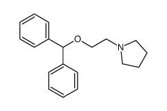 1-(2-benzhydryloxyethyl)pyrrolidine Structure