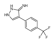 4-(4-(TRIFLUOROMETHYL)PHENYL)-1H-PYRAZOL-3-AMINE structure