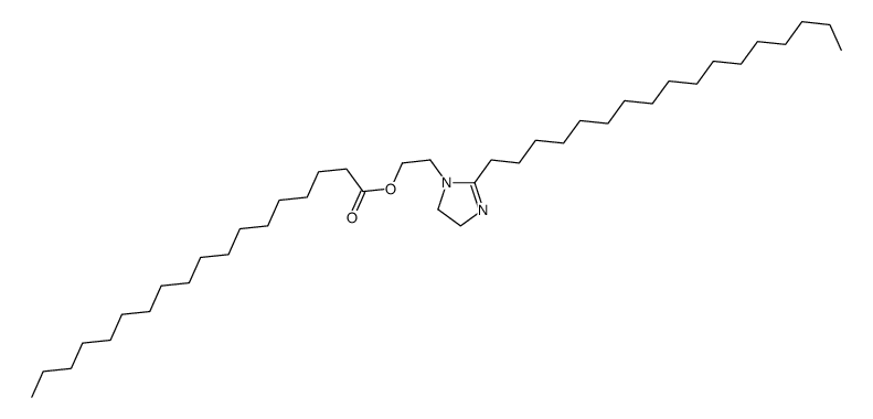 2-(2-heptadecyl-4,5-dihydroimidazol-1-yl)ethyl octadecanoate结构式