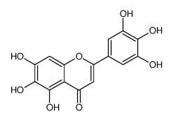 3',4',5',5,6,7-hexahydroxyflavone结构式