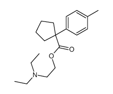 1-(p-Tolyl)-1-cyclopentanecarboxylic acid 2-(diethylamino)ethyl ester Structure