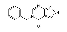 4-benzyl-2,4,8,9-tetrazabicyclo[4.3.0]nona-2,7,10-trien-5-one structure