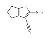 2-氨基-5,6-二氢-4H-环戊烯并噻吩-3-甲星空app结构式