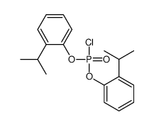 1-[chloro-(2-propan-2-ylphenoxy)phosphoryl]oxy-2-propan-2-ylbenzene Structure