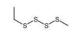 Tetrasulfide, ethyl methyl Structure