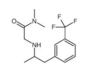 N,N-dimethyl-2-[1-[3-(trifluoromethyl)phenyl]propan-2-ylamino]acetamide结构式