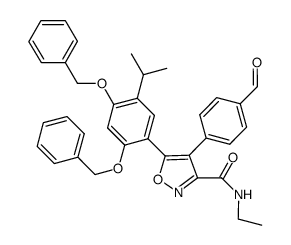 5-[2,4-BIS(BENZYLOXY)-5-ISOPROPYLPHENYL]-N-ETHYL-4-(4-FORMYLPHENYL)ISOXAZOLE-3-CARBOXAMIDE picture