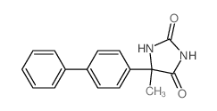 2,4-Imidazolidinedione,5-[1,1'-biphenyl]-4-yl-5-methyl- structure