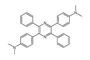 2,5-Bis[p-(dimethylamino)phenyl]-3,6-diphenylpyrazin结构式