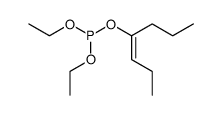 diethyl 1-propyl-1-butenyl phosphite结构式