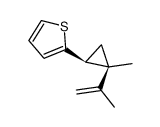 (Z)-1-Isopropenyl-1-methyl-2-(2-thienyl)cyclopropan Structure