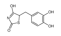 5-[(3,4-dihydroxyphenyl)methyl]-1,3-thiazolidine-2,4-dione Structure