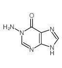 6H-Purin-6-one,1-amino-1,9-dihydro-结构式