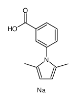 3-(2,5-DIMETHYLPYRROL-1-YL)BENZOICACIDSODIUMSALT结构式