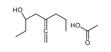 acetic acid,(3R)-5-ethenylideneoctan-3-ol结构式