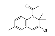 1-(3-chloro-2,2,6-trimethylquinolin-1-yl)ethanone结构式