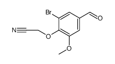 Acetonitrile, 2-(2-bromo-4-formyl-6-methoxyphenoxy)结构式