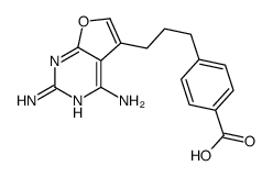 4-[3-(2,4-diaminofuro[2,3-d]pyrimidin-5-yl)propyl]benzoic acid结构式