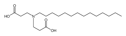 β-Alanine, N-(2-carboxyethyl)-N-tetradecyl结构式