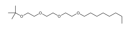 1-[2-[2-[2-[(2-methylpropan-2-yl)oxy]ethoxy]ethoxy]ethoxy]octane Structure