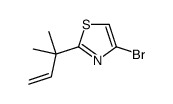 4-Bromo-2-(2-Methylbut-3-en-2-yl)thiazole Structure