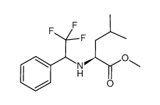 methyl N-(2,2,2-trifluoro-1-phenylethyl)-L-leucinate Structure