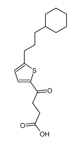 4-[5-(3-cyclohexyl-propyl)-[2]thienyl]-4-oxo-butyric acid结构式