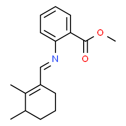 methyl 2-[[(dimethylcyclohexenyl)methylene]amino]benzoate Structure