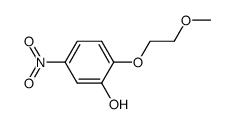 2-(2-methoxyethoxy)-5-nitrophenol结构式