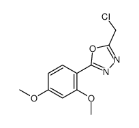 2-(chloromethyl)-5-(2,4-dimethoxyphenyl)-1,3,4-oxadiazole Structure