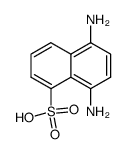 5,8-diamino-naphthalene-1-sulfonic acid Structure