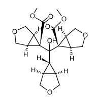 6,6',6''-(Hydroxymethylidin)tris(3-oxabicyclo<3.1.0>hexan)-6,6''-dicarbonsaeure-dimethylester Structure