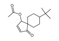 Acetic acid 8-tert-butyl-4-oxo-spiro[4.5]dec-2-en-1-yl ester结构式