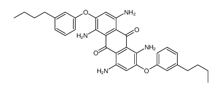 1,4,5,8-tetraamino-2,6-bis(3-butylphenoxy)anthracene-9,10-dione结构式