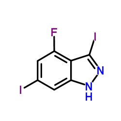 3,6-DIIODO-4-FLUOROINDAZOLE structure