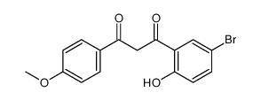 1-(5-bromo-2-hydroxyphenyl)-3-(4-methoxyphenyl)propane-1,3-dione Structure