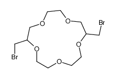 2,9-bis(bromomethyl)-1,4,7,10,13-pentaoxacyclopentadecane结构式