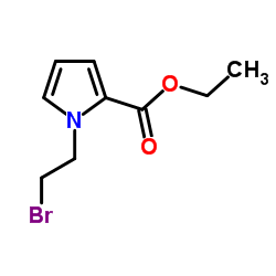 Ethyl 1-(2-bromoethyl)-1H-pyrrole-2-carboxylate Structure