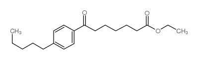 ETHYL 7-OXO-7-(4-N-PENTYLPHENYL)HEPTANOATE结构式