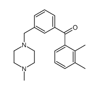 2,3-DIMETHYL-3'-(4-METHYLPIPERAZINOMETHYL) BENZOPHENONE structure