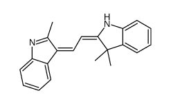 3-[2-(3,3-dimethyl-1H-indol-2-ylidene)ethylidene]-2-methylindole结构式