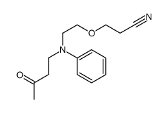 3-[2-[N-(3-oxobutyl)anilino]ethoxy]propanenitrile结构式