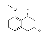 (1S,3R)-8-methoxy-1,3-dimethyl-1,2,3,4-tetrahydroisoquinoline Structure