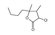 5-butyl-3-chloro-4,5-dimethyloxolan-2-one Structure