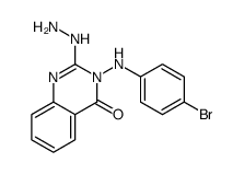 3-(4-bromoanilino)-2-hydrazinylquinazolin-4-one结构式