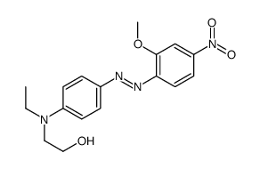 2-[ethyl[4-[(2-methoxy-4-nitrophenyl)azo]phenyl]amino]ethanol structure