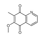 6-methoxy-7-methylquinoline-5,8-dione结构式